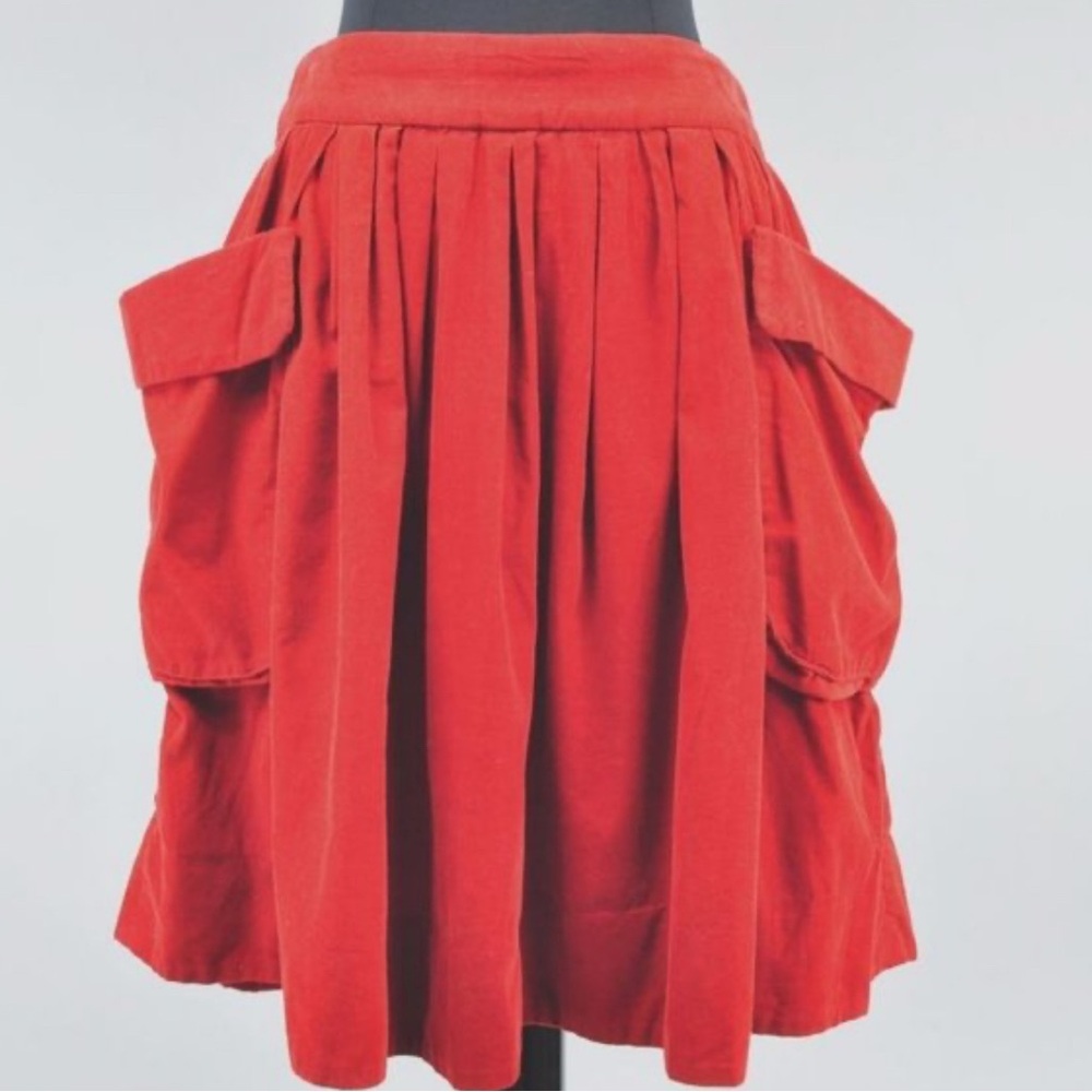 Maeve Anthropologie red Corduroy Women's skirt